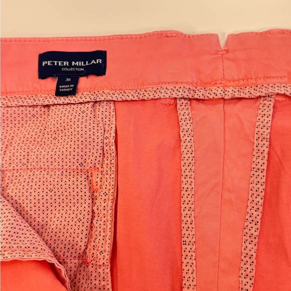 NWT Peter Millar Collection Concorde Garment Dyed Shorts MSPCE CORAL Sz 36‎ $128 - Picture 7 of 10